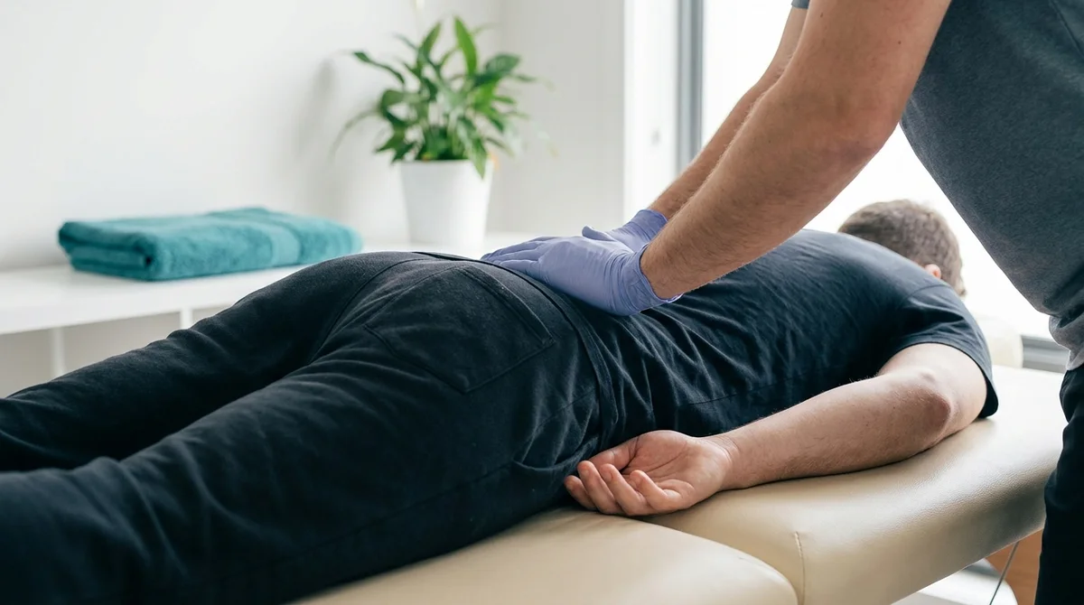 Terapia manualna odcinka lędźwiowego kręgosłupa u dorosłego pacjenta